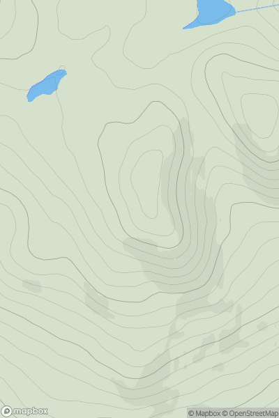 Thumbnail image for Carn na h-Iolaire [Glen Affric to Glen Moriston] showing contour plot for surrounding peak
